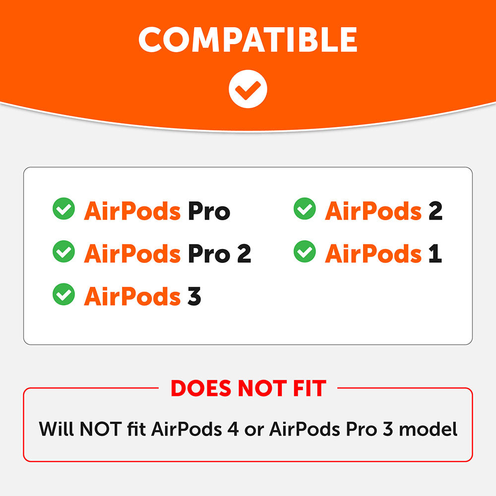 WC HookZ - Over Ear Hooks for Airpods Pro 1, 2 & Airpods 1, 2, 3