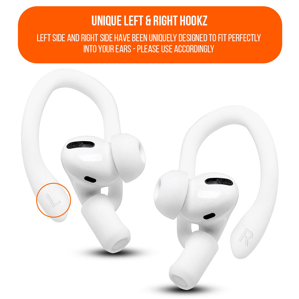 WC HookZ - Over Ear Hooks for Airpods Pro 1, 2 & Airpods 1, 2, 3