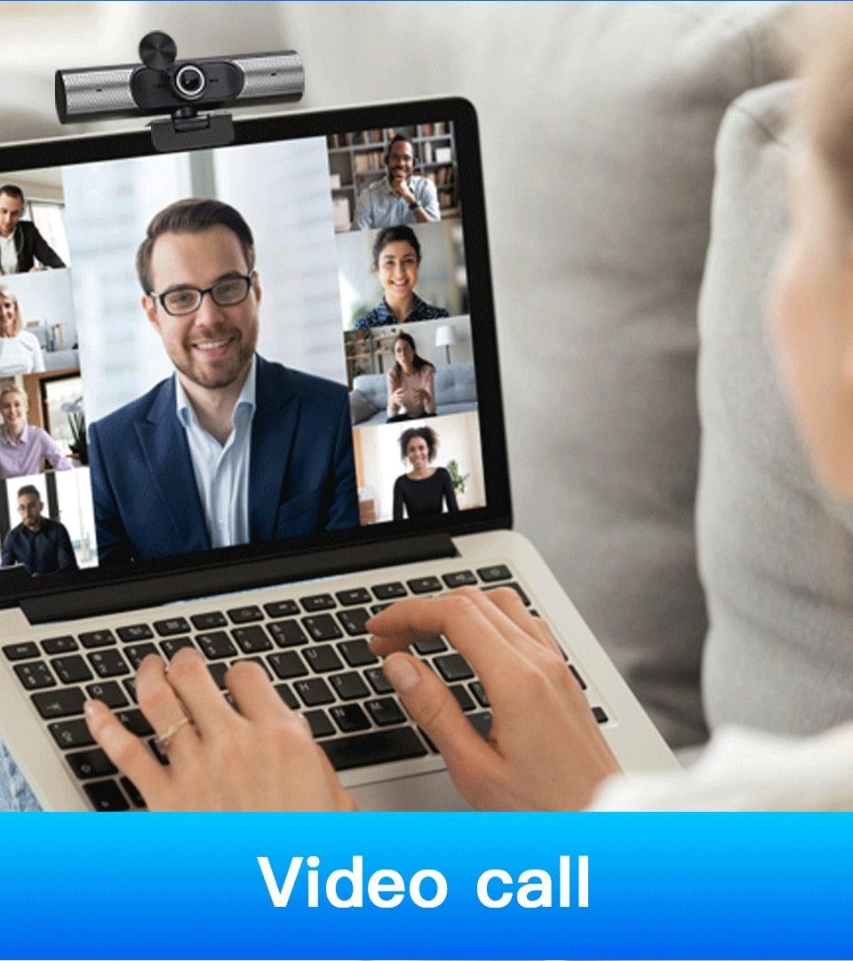 Webcam 1080P Full HD Autofocus Web Camera With Speaker Microphone USB Cam for PC Computer Laptop Video Calling Work Gaming 3D Noise Reduction